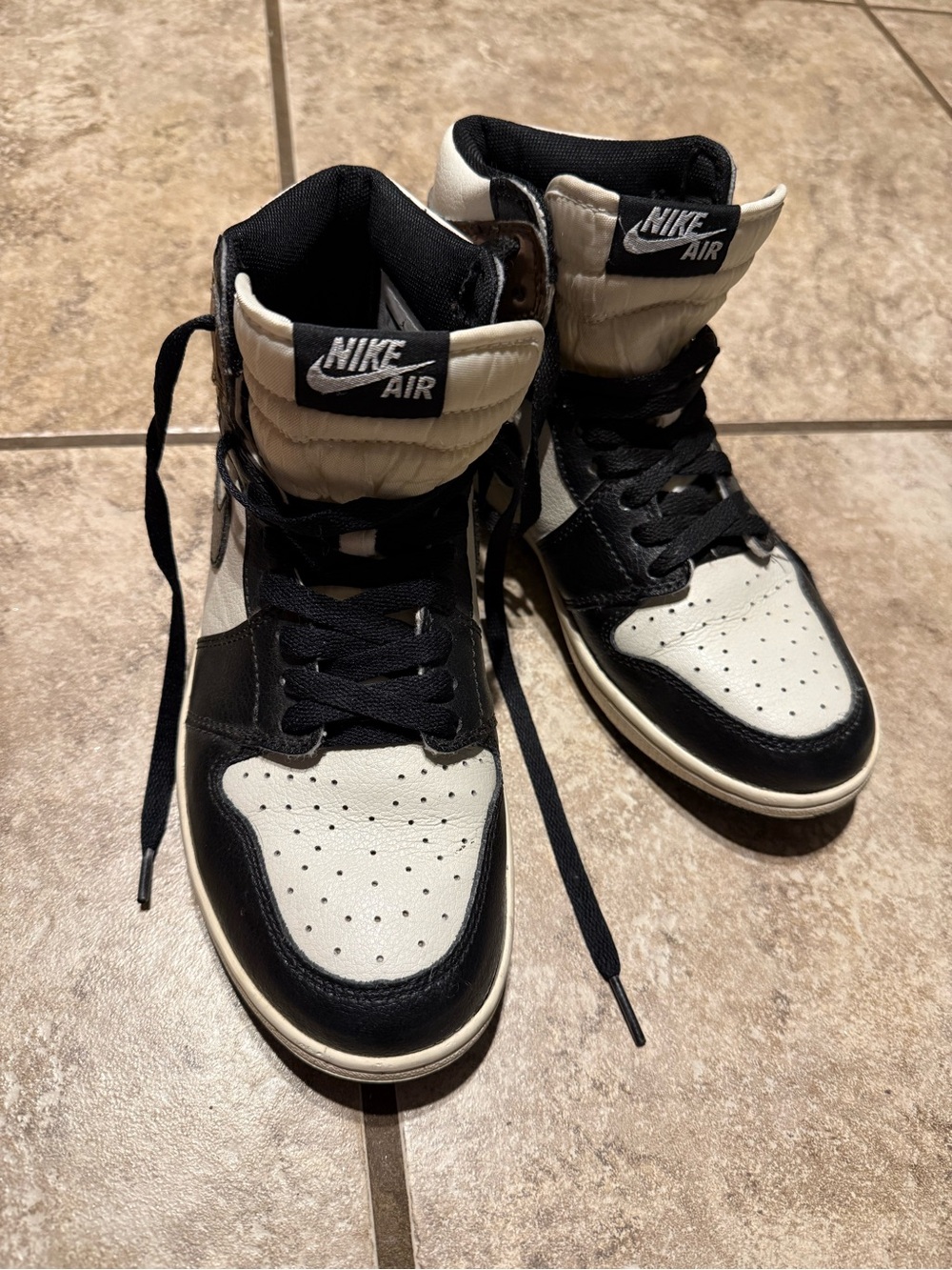 Nike Air Jordan 1 Retro in Black, Mocha and Cream